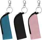 This chapstick holder is made of high-quality fabric, which can store most types of chapstick, Lip Balm, lip gloss, lipstick, change, coins, headphones, lighters, keys, etc,practical multifunctional portable pocket